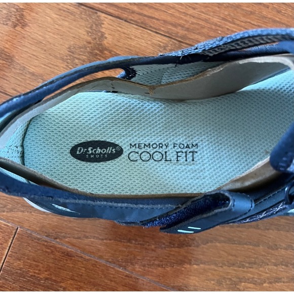 Dr Scholls Sandals Womens 11 M Andrews Fisherman Closed Toe Flats Gray Fabric - Picture 11 of 11